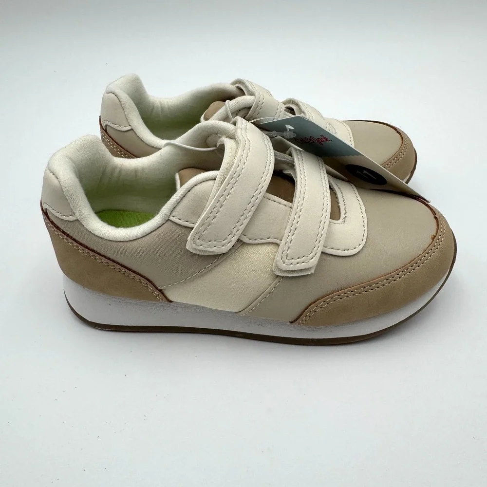 NWT Cat & Jack Charlie Retro Sneakers Toddler 11T Tan Colorblock